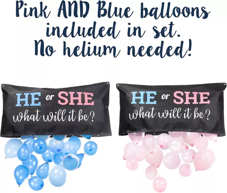 Gender Reveal Balloon Drop (Balloons)